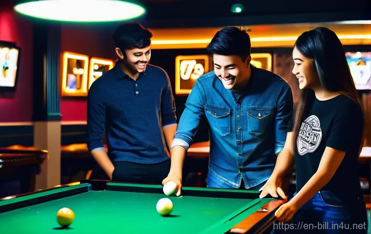 당구 행사 이벤트 - **Futuristic Billiards Training with VR/AR:**
"A solo female player, approximately 18-20 years o... 당구 행사 이벤트 - **Futuristic Billiards Training with VR/AR:**
"A solo female player, approximately 18-20 years o...