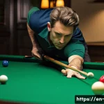 당구 치는 법 기초 - **Image Prompt: The Perfect Stance and Grip**
    A focused male billiards player, in his late 40s, ...